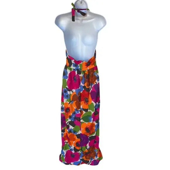 Vintage Union Made "Perfection Fit by Roxanne" Halter Maxi Dress S/M pls read! - Picture 5 of 16